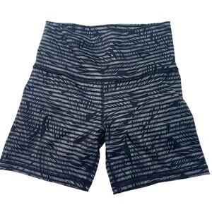 lululemon athletica Navy and Light Gray Patterned Athletic Shorts